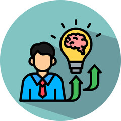 Intelligence Quotient isometric icon