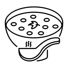 This Lentil Soup icon is suitable for Vegan Food, etc.