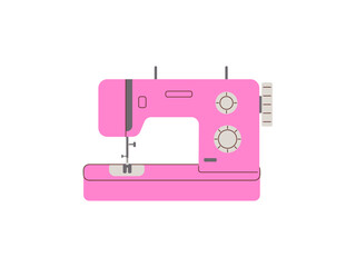 Sewing machine. Color vector illustration.
