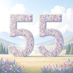 Floral numbers landscape
