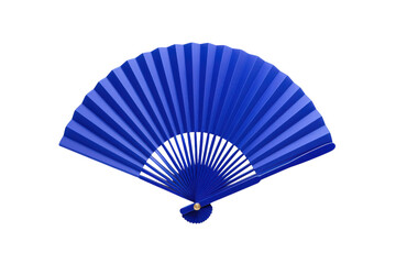 Elegant blue hand fan