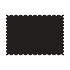 Frame border shape icon, decorative vintage doodle element for simple banner design in vector illustration.