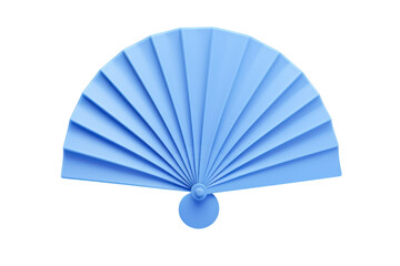 Elegant blue hand fan