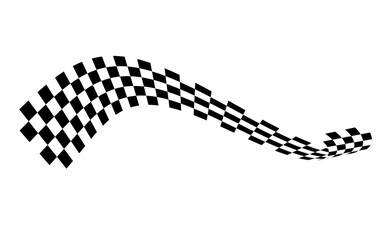 Race flag. Checkered flag. Racing stripes. Race motorsport graphics. Vector illustration