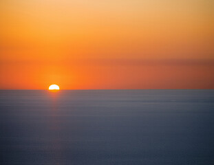 Golden Sunrise Illustration for Text Space