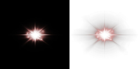 Bright light burst overlay on contrasting backgrounds, showcasing radiant energy and dynamic visual effects for creative design projects and artistic applications