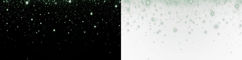 Png overlay featuring a mesmerizing starry night sky with shimmering stars and ethereal light effects, perfect for adding depth to creative projects and enhancing visual storytelling