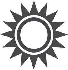 Abstract sunburst vector illustration scalable icon for graphic design and web use
