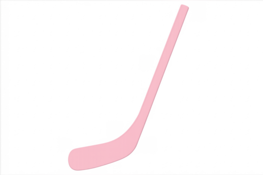 Pink ice hockey stick sport equipment cutout