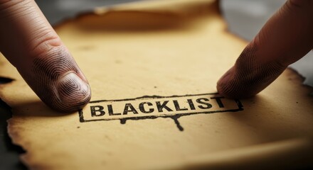 Blacklist exclusion rejection denial bring strong warning signals that caution risk and conflict in security