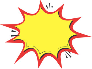 Cartoon Explosion Speech Bubble © Arjuna