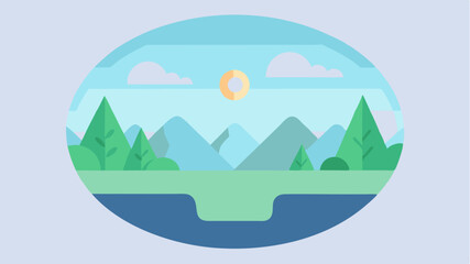 A progress tracking screen with a serene nature backdrop visually representing users mindfulness journeys through badges and achievements.