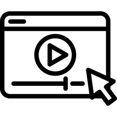 Cinema Set of Web Icons Movie and Film Icon Collection Containing Video Movie Theater 3D VR Popcorn Ticket Director Soundtrack and More