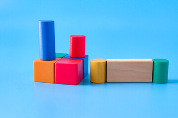 Wooden building blocks for kids,Wood toys.