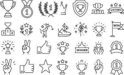 sports icons, achievement symbol, trophy icon, medal vector, fitness illustration, competition icon, winner symbol, award logo, athlete design, championship icons