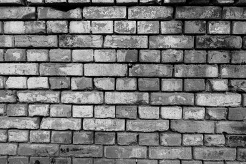 Texture of gray brick wall