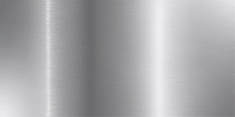 Shiny metallic steel plate with a smooth, brushed aluminium texture creates a grey industrial surface pattern