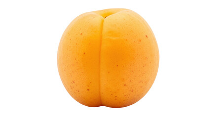 Isolated apricot fruit closeup against light backdrop for healthy eating concept