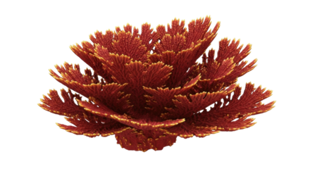 Isolated Acropora coral for an aquarium, bright colors and detailed patterns underwater