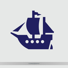 Iconic vintage sailing ship illustration representing adventure, exploration, and maritime journeys across open seas
