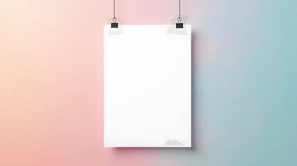 blank paper tag mock up 