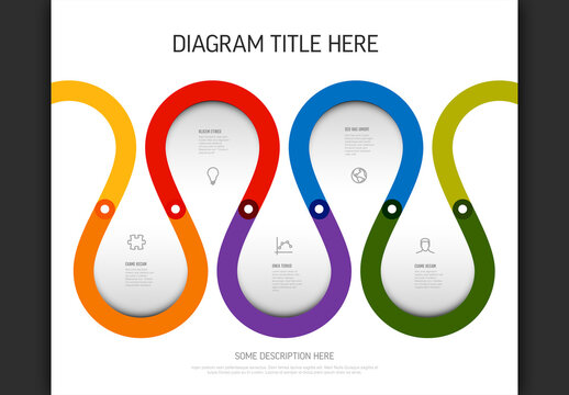 Colorful Looping Business Infographic Diagram Template