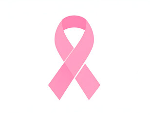 Pink Ribbon Symbol for Breast Cancer Awareness and Support.
