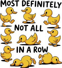 Funny goose svg,Funny Ducks Not All In a Row Sarcastic SVG, funny animal  SVG, snarky funny svg, Funny Mental Health Duck  SVG