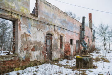 Abandoned factory stands as a relic of industrial history