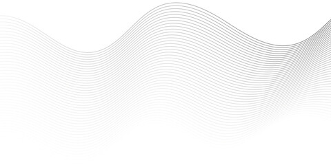 Fototapeta premium Vector wave digital white and gray blend futuristic technology flow tech transparent line stripe energy connection web music and sound, beautiful dynamic smooth space texture background. 