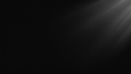 Soft rays of white light shining diagonally from right to left through darkness. Perfect for overlays, cinematic scenes, presentations, product mockups.