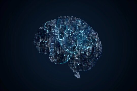 Digital brain formed from binary numbers and networks