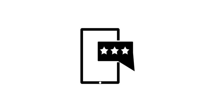 feedback rating star icon. phone notification and bell icon or rating star icon .design template background .