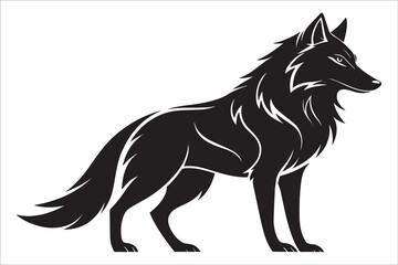 Abstract Geometric Lion Head Illustration in Minimal Style