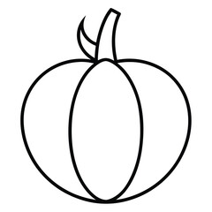 autumn vegetable vector line art icon