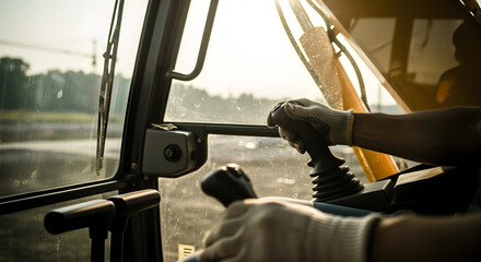 Macro cinematic dolly shot emphasizing excavator hydraulic piston under dynamic operation, highlighting reflections, oil fluidity, and precise engineering in cinematic style.
