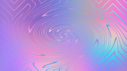 Abstract Circular Gradient Swirl, Holographic Texture, Curved Lines, Light Background