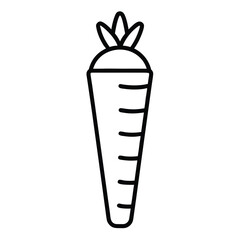 carrot juice vector line art icon