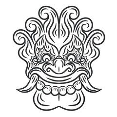 Traditional tribal tattoo design