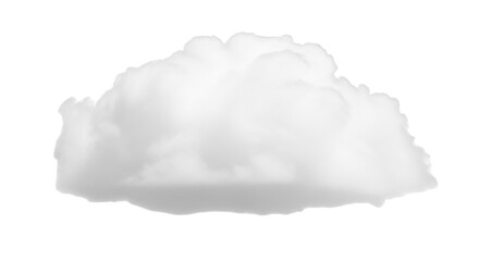 Isolated cloud in a sky for design resources and creative projects with atmospheric effect