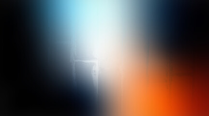 Fototapeta premium Abstract Gradient with White, Light Blue, Orange, and Dark Blend Effect Background