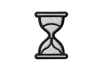 High quality photo of an hourglass symbol representing time passing slowly isolated on transparent background