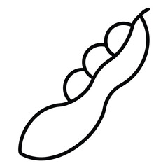 edamame vector line art icon