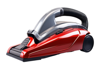 Red portable carpet cleaner for home and auto detailing
