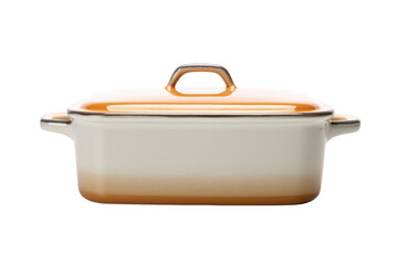 Stylish ceramic casserole dish with lid for cooking