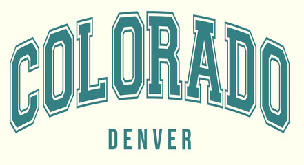 Colorado icon graphic print pattern for hoodie and sweatshirts 
