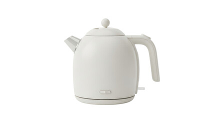 Isolated modern kettle, electric appliance for boiling water, hot beverage preparation
