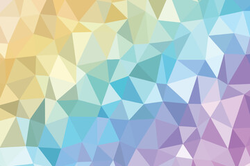 Abstract Geometric Landscape of Low Poly Triangles in Pastel Hues A Modern Mosaic of Color and Shape