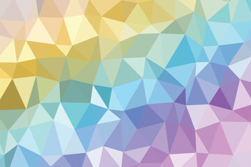 Geometric Prism of Harmonious Pastel Shades A Kaleidoscope of Light and Color in a Modern Design