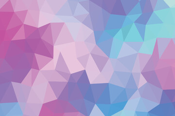Geometric Harmony A Symphony of Pastel Tones in an Abstract Polygonal Composition Unveiling a Delicate Gradient of Purples and Blues